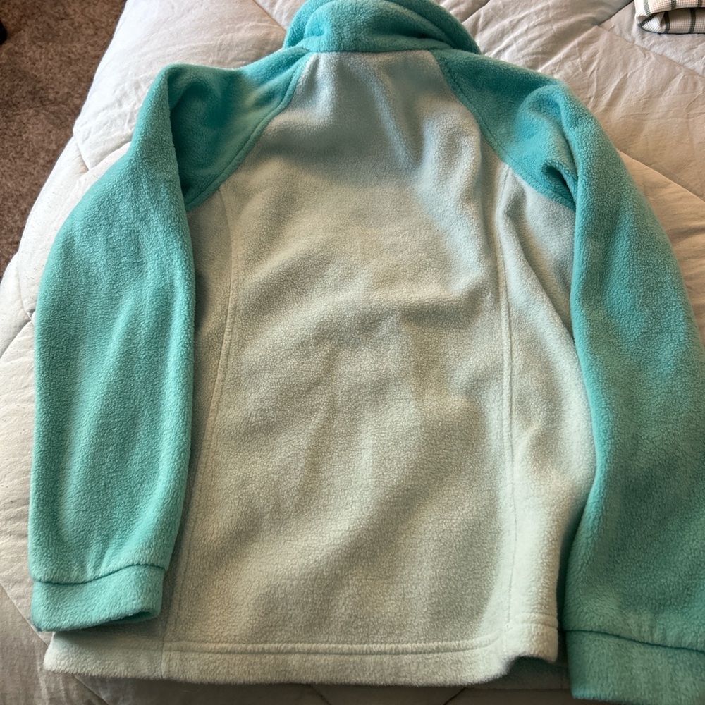 Columbia Aqua and Mint Fleece Jacket - Picture 4 of 4
